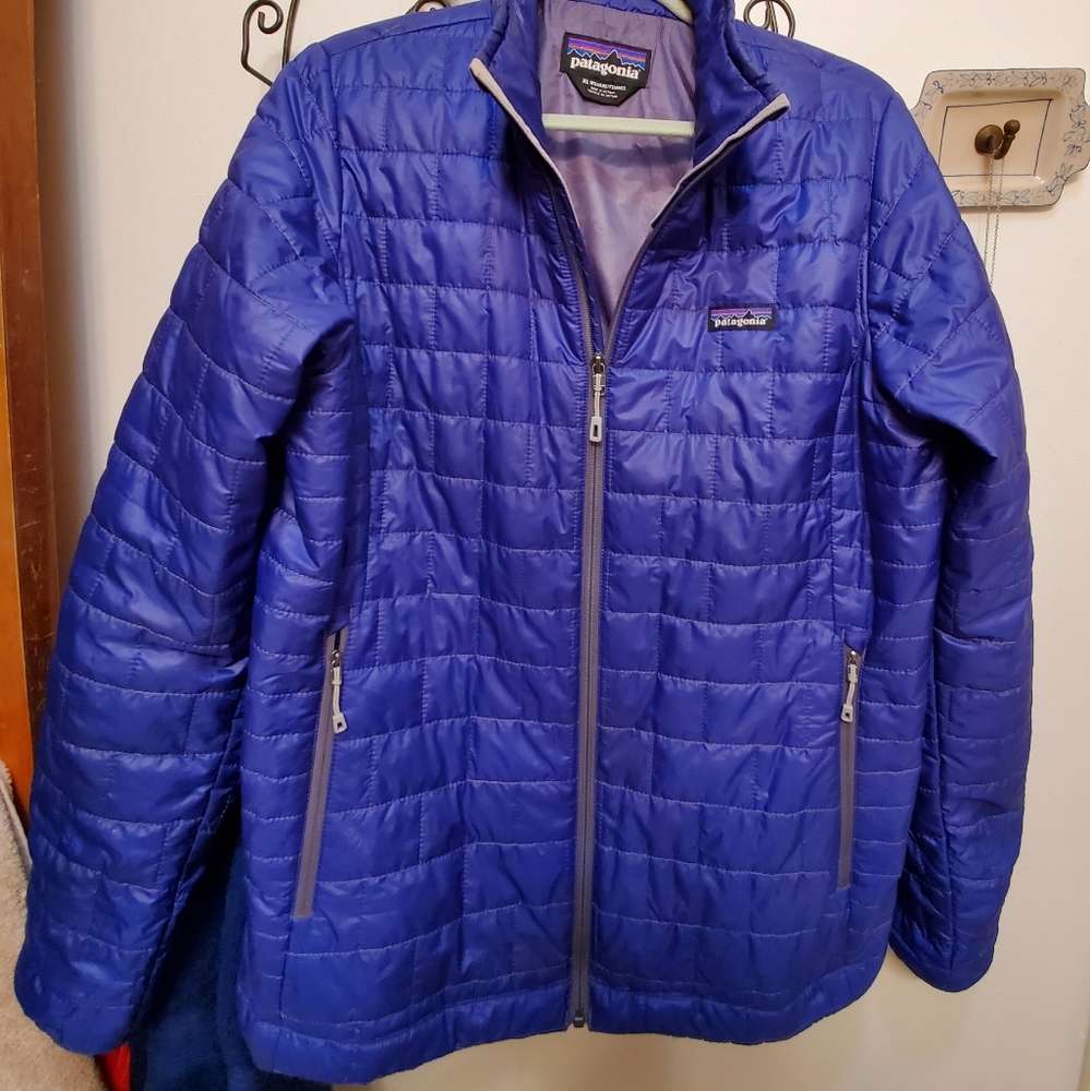 Patagonia Nano puff jacket womens XL Cobalt Blue